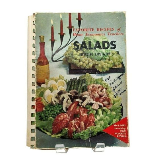 Vintage 1964 Favorite Recipes of Salads Home Economics Teachers 2000 Recipes - Picture 1 of 9
